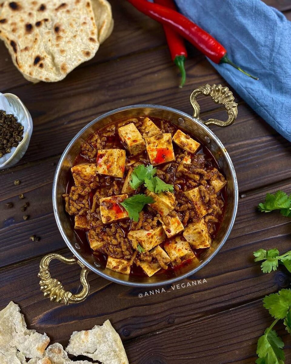 Веганский мапо тофу: острый восточный акцент в вашем рационе