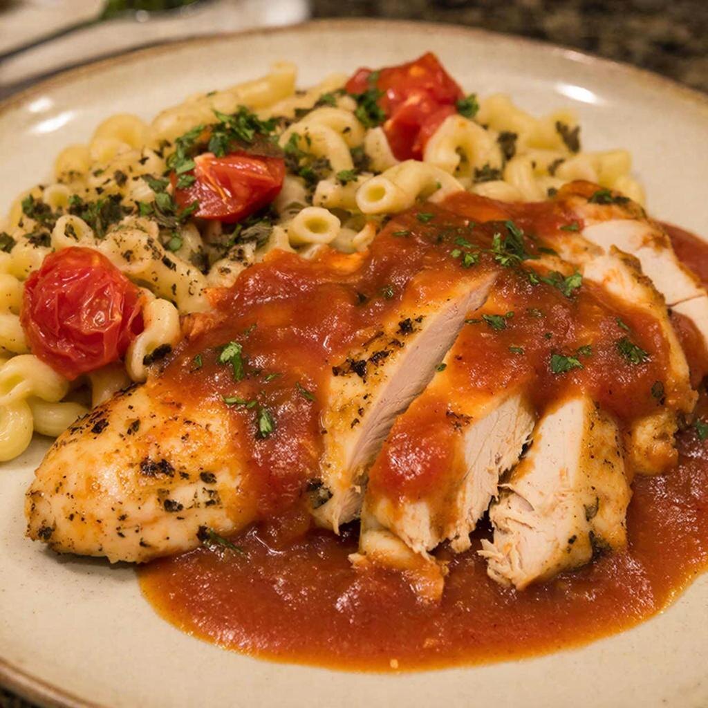 Как приготовить курицу в томатном соусе: простой рецепт с гарниром