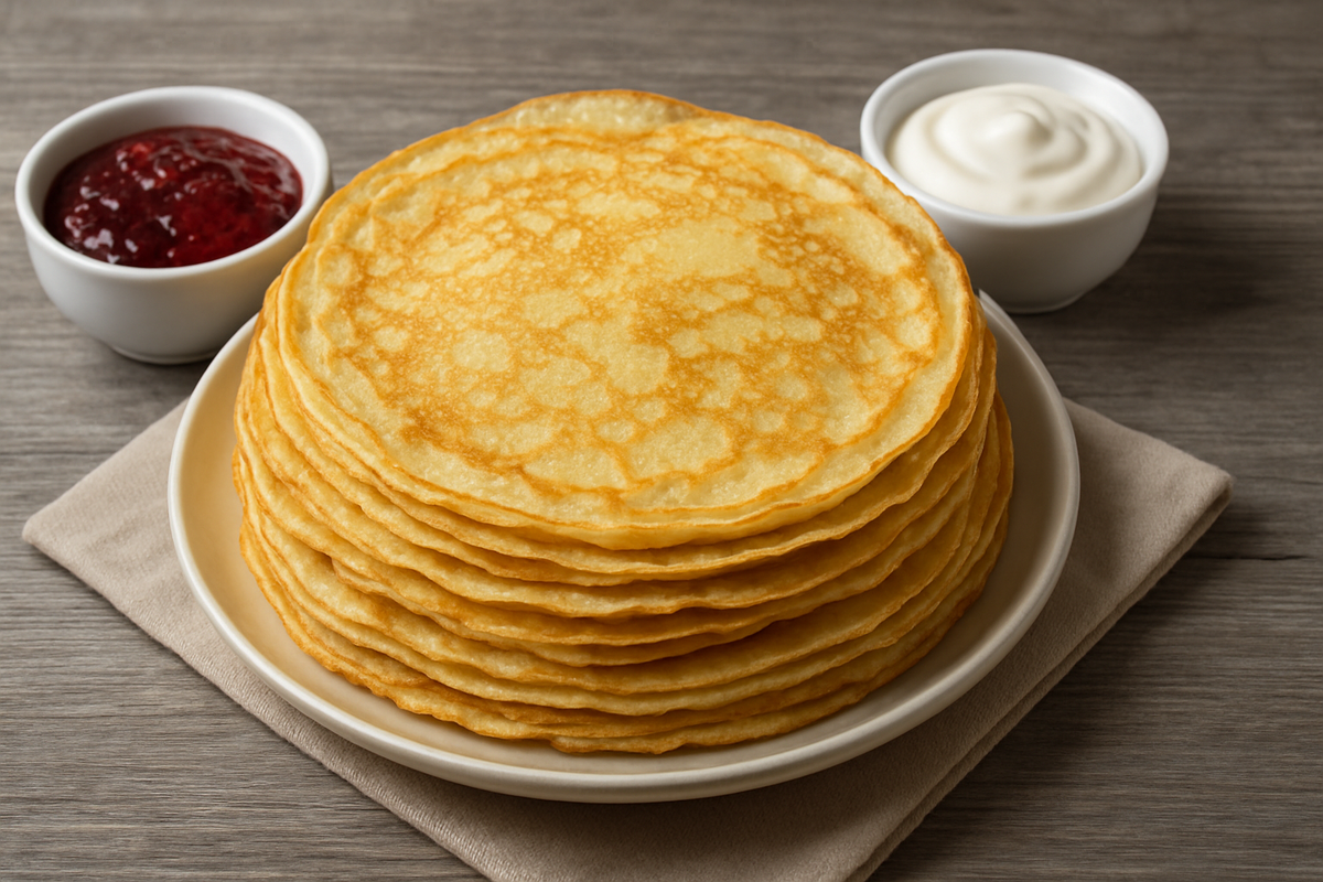 Нежные блины на крахмале — удивите вкусовыми впечатлениями
