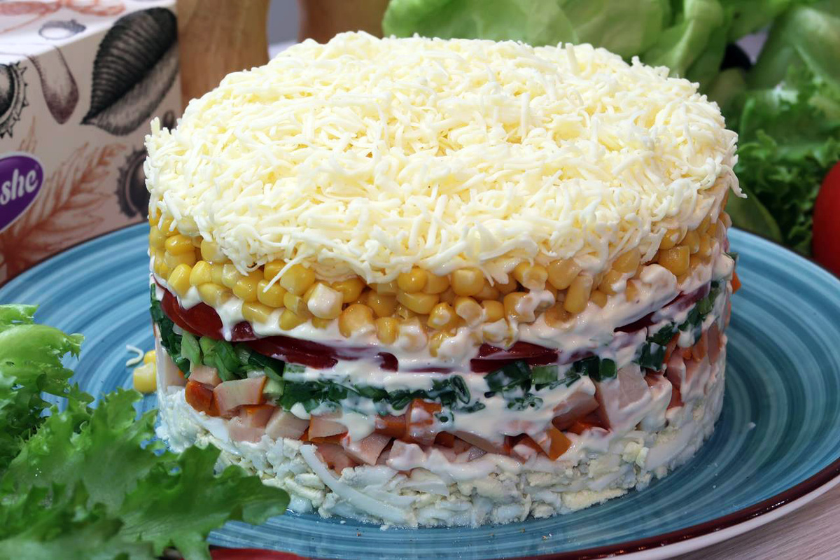 Салат праздник: кулинарный фейерверк