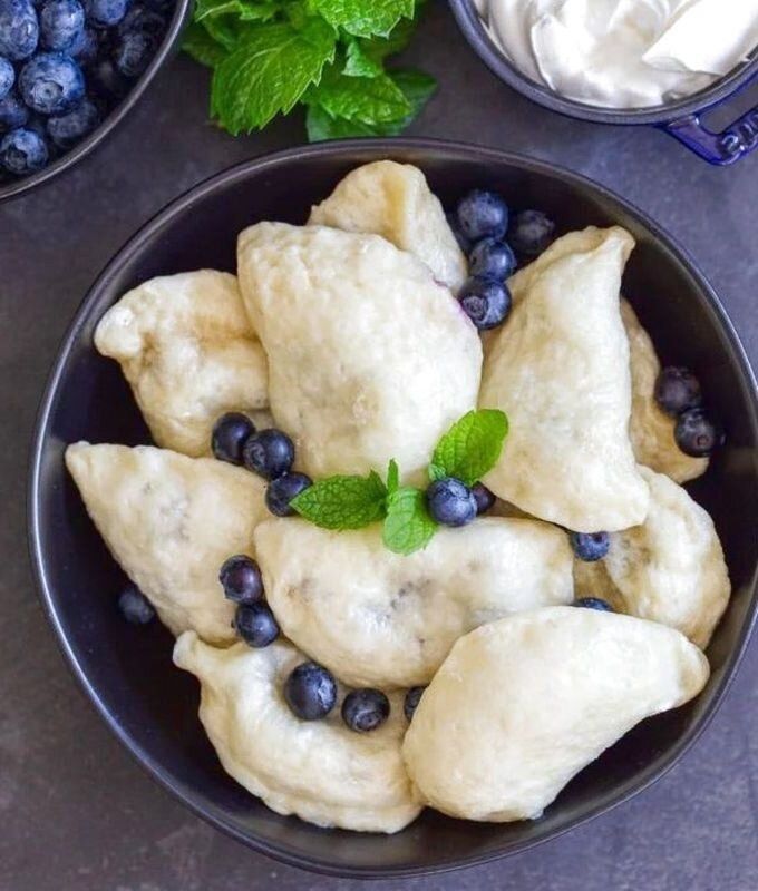 Вкусные вареники с черникой: пошаговый рецепт