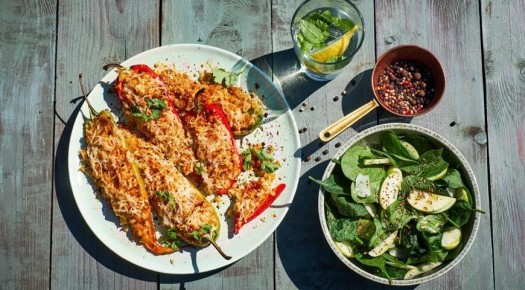 Вкусные перцы с рисом и нутом: идеальное угощение