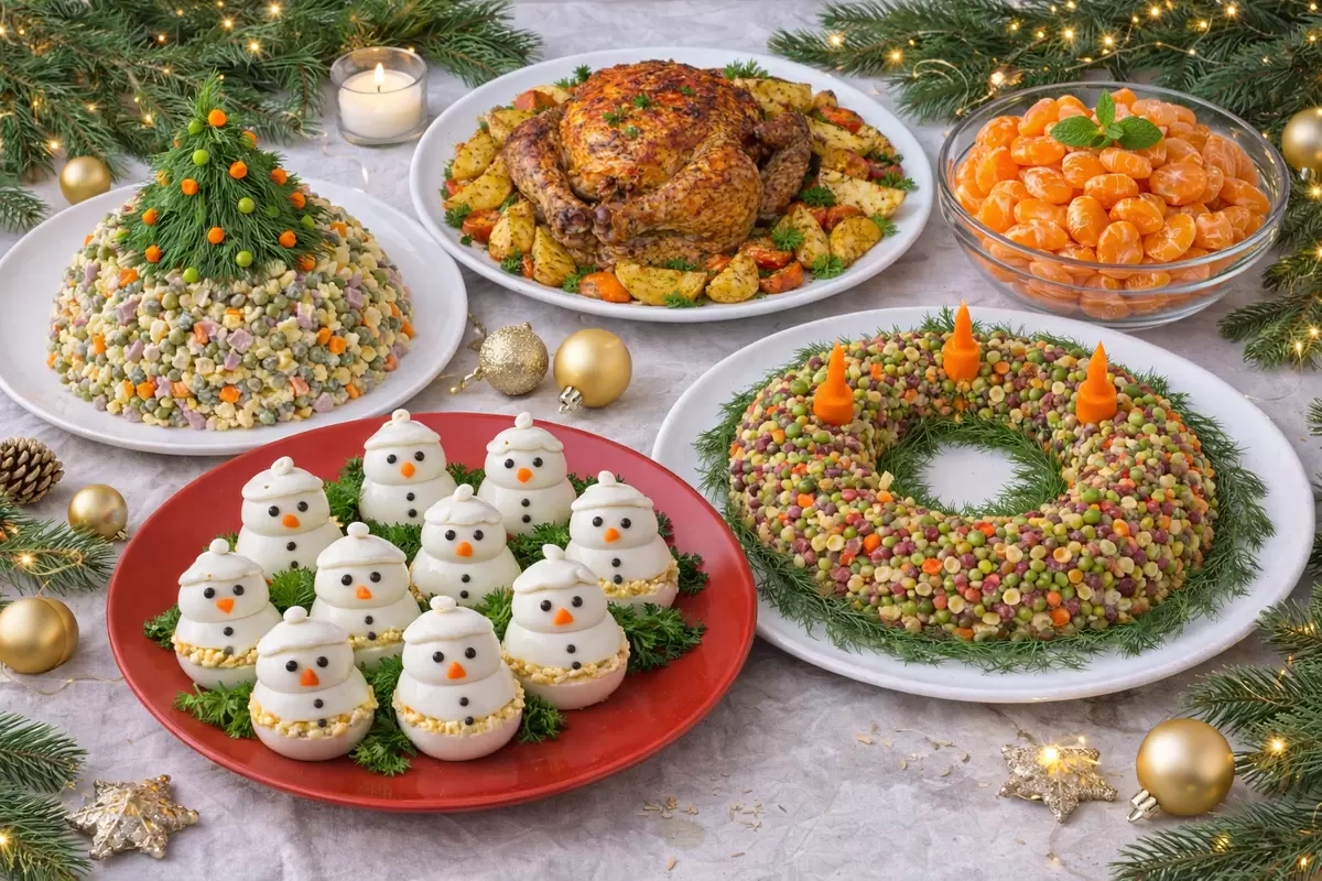 Новый год без лишних затрат: праздничный стол на шесть человек за 2000 рублей