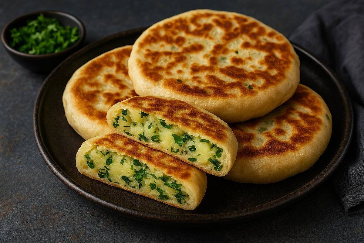 Лепёшки с картошкой и зеленью: домашний уют на столе